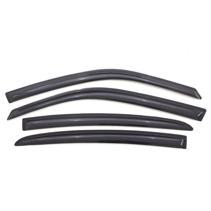 Set of four AVS Ventvisor smoke-tinted window deflectors for 2011-2023 Dodge Charger models.