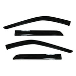 Four-piece set of AVS Ventvisor smoke-tinted window deflectors for 2011-2019 Ford Explorer outside-mount installation.