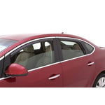 Four piece set of AVS In-Channel Ventvisor window deflectors in smoke finish for 2012-2017 Buick Verano.