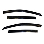 Smoke-tinted AVS Ventvisor window deflectors set of 4 for a Chevrolet Sonic hatchback