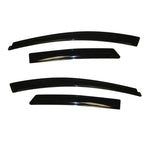 AVS Ventvisor smoke-finish outside mount window deflectors for a 4-door 2012-2018 Ford Focus.