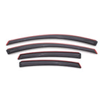 AVS 194529 In-Channel Ventvisor 4-piece window deflector set in smoke finish for 2013-2016 Dodge Dart.