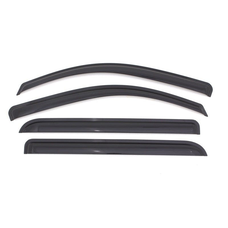AVS Original Ventvisor 4-piece window deflector set in smoke finish for Chevrolet Silverado and GMC Sierra trucks.