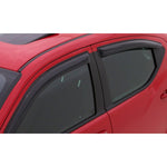 Four piece set of AVS smoke-tinted Ventvisor window deflectors for 2016-2020 Honda Civic.