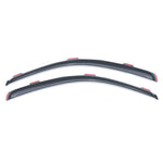 Dark smoke AVS In-Channel Ventvisor window deflectors for 2017-2026 Ford F-250 and F-350 Super Duty trucks.