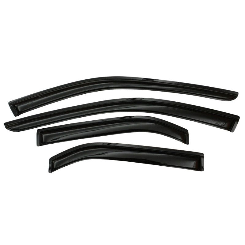 AVS 94824 smoke-tinted window deflectors for 2019-2025 Hyundai Santa Fe, 4-piece outside mount set.
