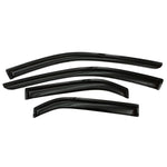 AVS 4-piece smoke outside mount Ventvisor window deflectors for 2019-2025 Mazda 3 hatchback.