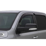 Smoke finish AVS Ventvisor 4-piece outside mount window deflector set for 2019-2025 Ram 1500.