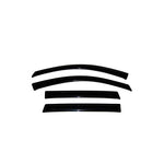 Four-piece set of AVS smoke-tinted outside mount window deflectors for a 2021-2026 Hyundai Elantra.