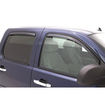 AVS 194519 In-Channel Ventvisor 4-piece window deflector set in dark smoke for 2022-2025 Hyundai Santa Cruz.