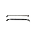 A pair of AVS Ventshade polished stainless steel in-channel window deflectors for 1983-1992 Ford Ranger and Bronco II.