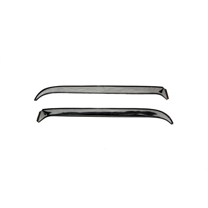 A pair of AVS Ventshade polished stainless steel in-channel window deflectors for 1983-1992 Ford Ranger and Bronco II.