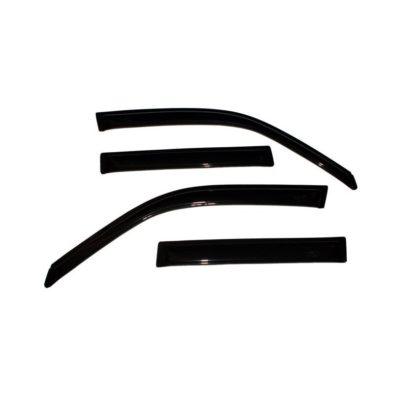 AVS 4-piece smoke acrylic outside-mount window deflectors for 1998-2007 Toyota Land Cruiser and Lexus LX470.