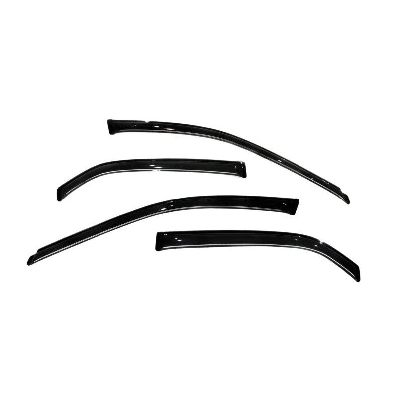 Set of four AVS Ventvisor outside mount window deflectors in smoke finish for 1998-2002 Honda Accord.