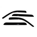 Four-piece set of AVS Ventvisor outside mount window deflectors in smoke finish for 1998-2003 Dodge Durango