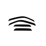 AVS Ventvisor smoke-tinted 4-piece outside mount window deflector set for 1999-2007 Silverado and Sierra Extended Cab.