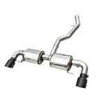 AWE Touring Edition Axle-Back Exhaust with dual 4.5-inch slash-cut Diamond Black tips for 2019-2024 BMW G2X 330i/430i.