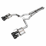 AWE SwitchPath 3-inch T304L stainless steel cat-back exhaust with H-pipe and quad 5-inch diamond black tips