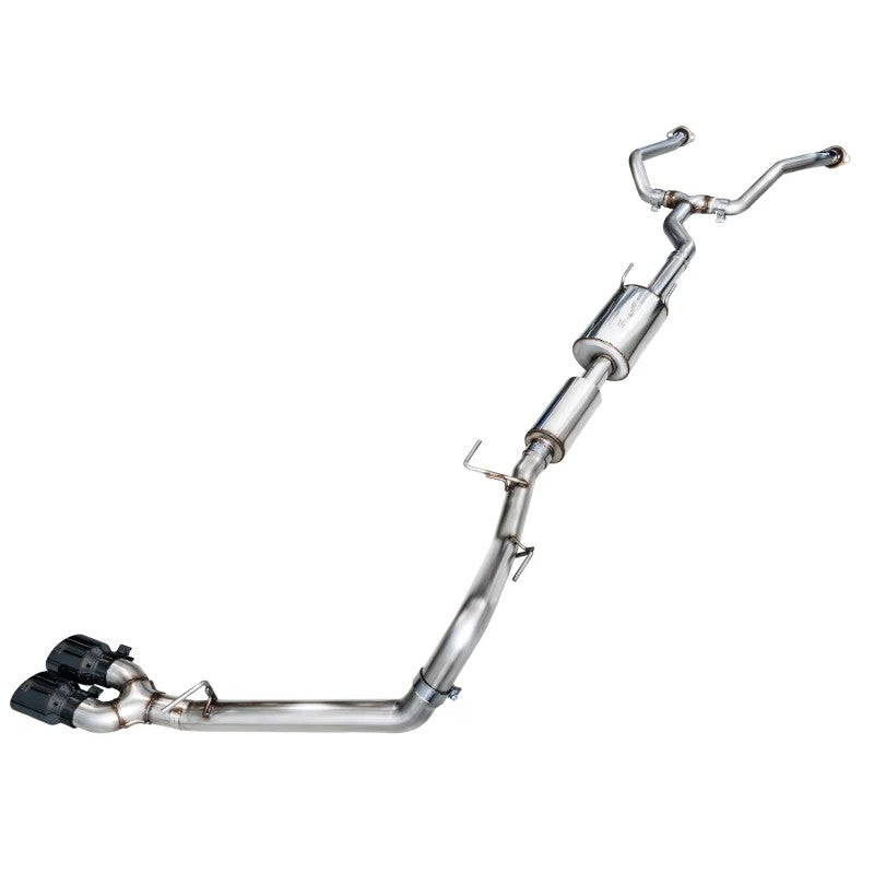 AWE 0FG cat-back exhaust system with 4.5 inch diamond black tips and T304L stainless steel piping for 3rd Gen Toyota Tundra