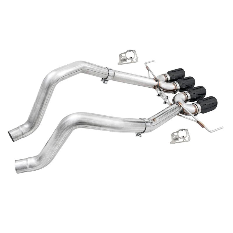 AWE Track Edition axle-back exhaust system with quad 4.5-inch Diamond Black tips for 2014-2019 C7 Corvette.