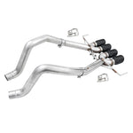AWE Track Edition axle-back exhaust system with quad 4.5-inch Diamond Black tips for 2014-2019 C7 Corvette.