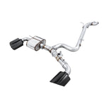 AWE SwitchPath valved exhaust system with 180mm Diamond Black RS-style oval tips for 2017-2020 Audi RS3.