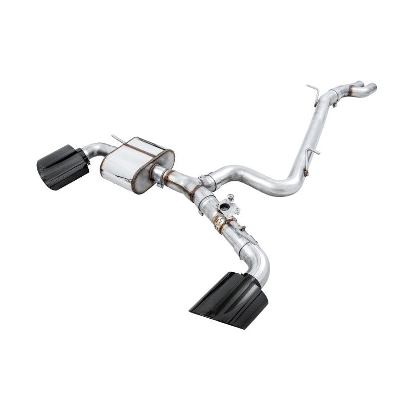 AWE SwitchPath valved exhaust system with 180mm Diamond Black RS-style oval tips for 2017-2020 Audi RS3.