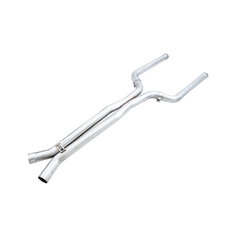 AWE Tuning 3-inch T304L stainless steel non-resonated X-pipe mid pipes for BMW F90 M5