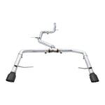 AWE Track Edition exhaust system with 102mm Diamond Black slash-cut tips for 2019-2021 Volkswagen Jetta GLI.