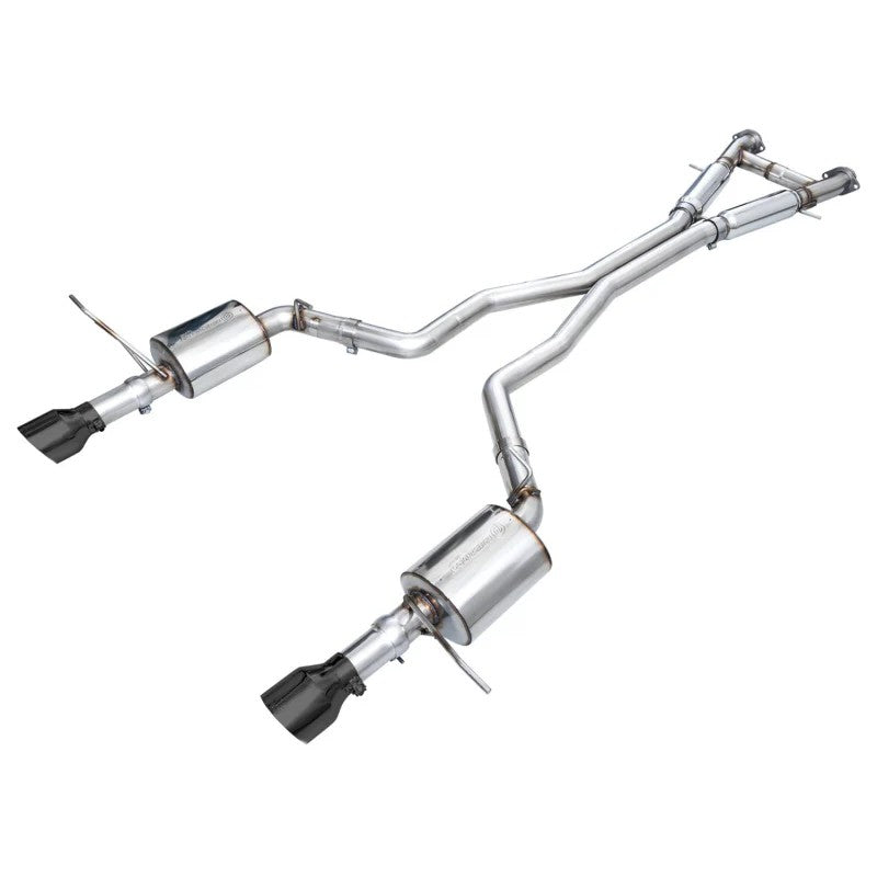 AWE Touring Edition cat-back exhaust system with dual 5-inch diamond black tips for 2018-2024 Dodge Durango SRT and Hellcat.
