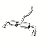 AWE Touring Edition axle-back exhaust for BMW G20 G22 with dual 4.5-inch chrome silver slash-cut tips