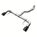 AWE Tuning Track Edition axle-back exhaust system with 3-inch T304L stainless steel piping and diamond black tips.