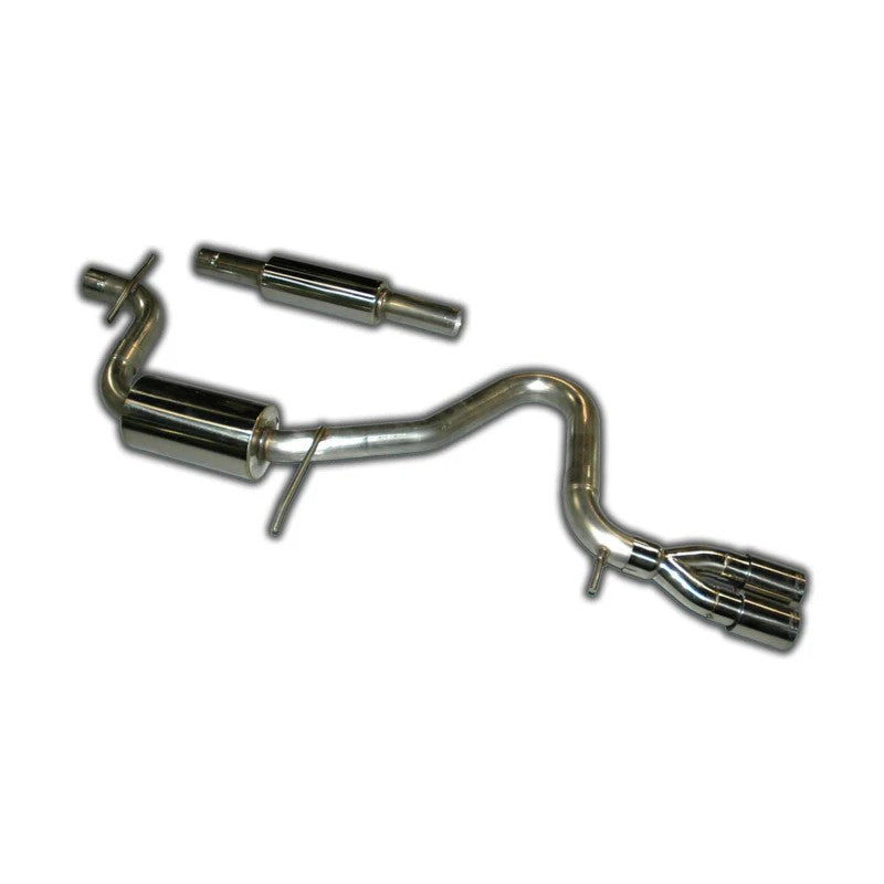 AWE Tuning T304L stainless steel cat-back exhaust system with double-walled adjustable tips for VW Golf and Rabbit
