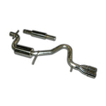 AWE Tuning T304L stainless steel cat-back exhaust system with double-walled adjustable tips for VW Golf and Rabbit