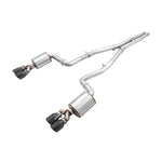 AWE Tuning 3-inch stainless steel catback exhaust system with quad black tips for 2015-2023 Dodge Challenger