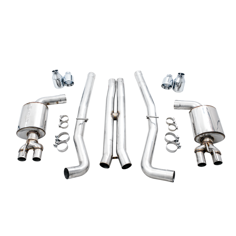 AWE Tuning Touring Edition 3-inch stainless steel non-resonated catback exhaust for 2015-2023 Dodge Challenger.