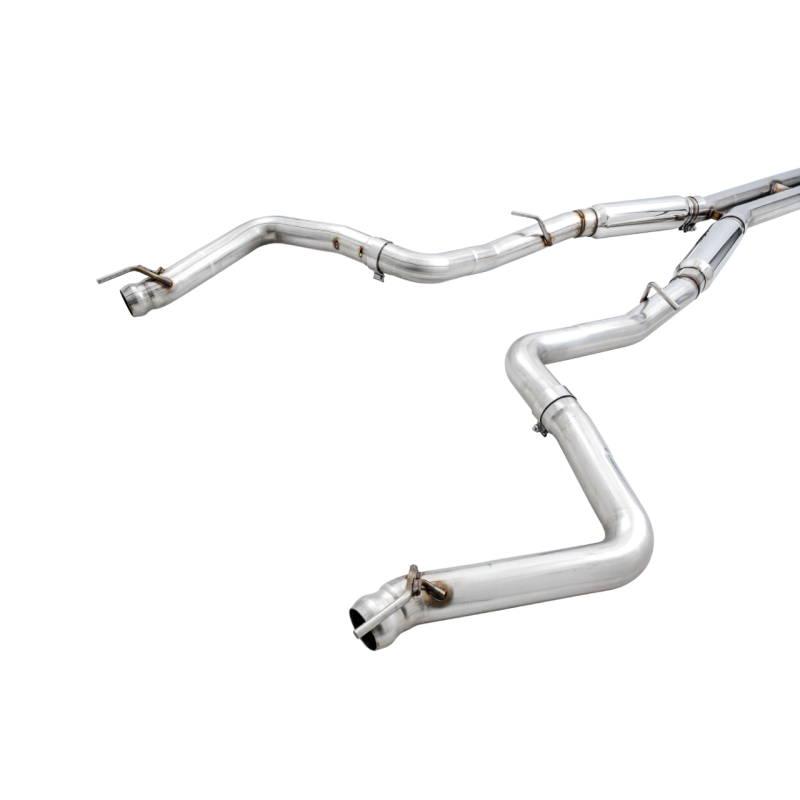 AWE Track Edition 3-inch T304L stainless steel exhaust system for 2015-2023 Dodge Challenger.
