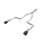 AWE Track Edition T304L stainless steel exhaust system with 4.5-inch Diamond Black tips for 2015-2023 Dodge Charger.