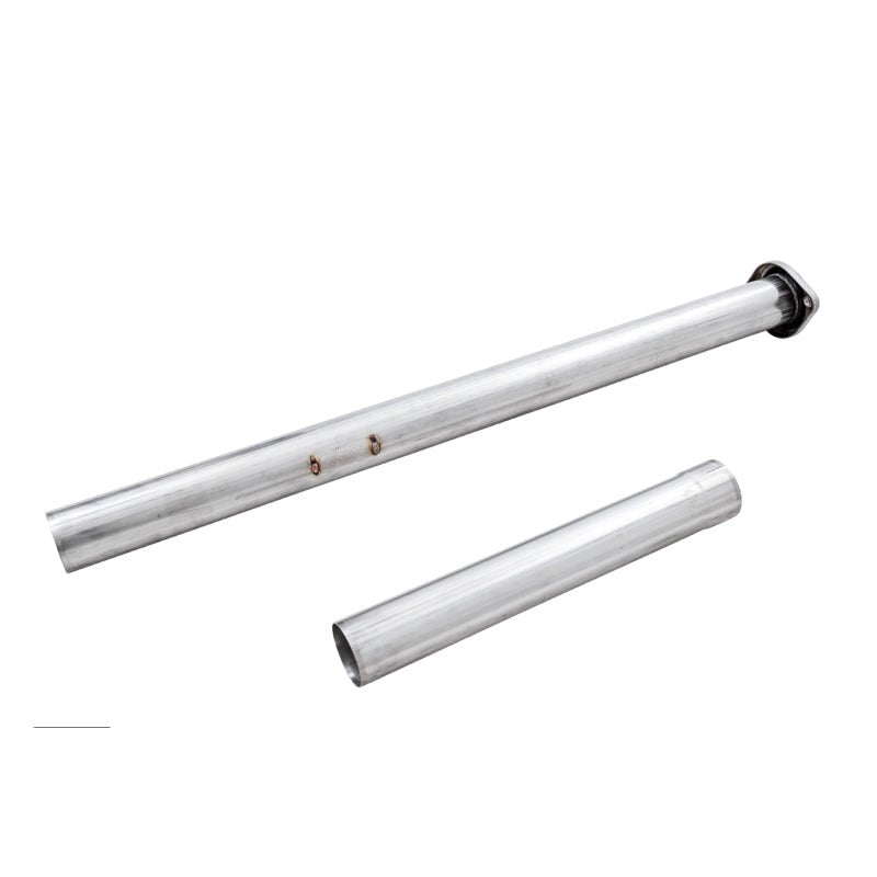 AWE 3-inch T304L stainless steel non-resonated performance mid pipe for 2015-2020 Ford F-150.