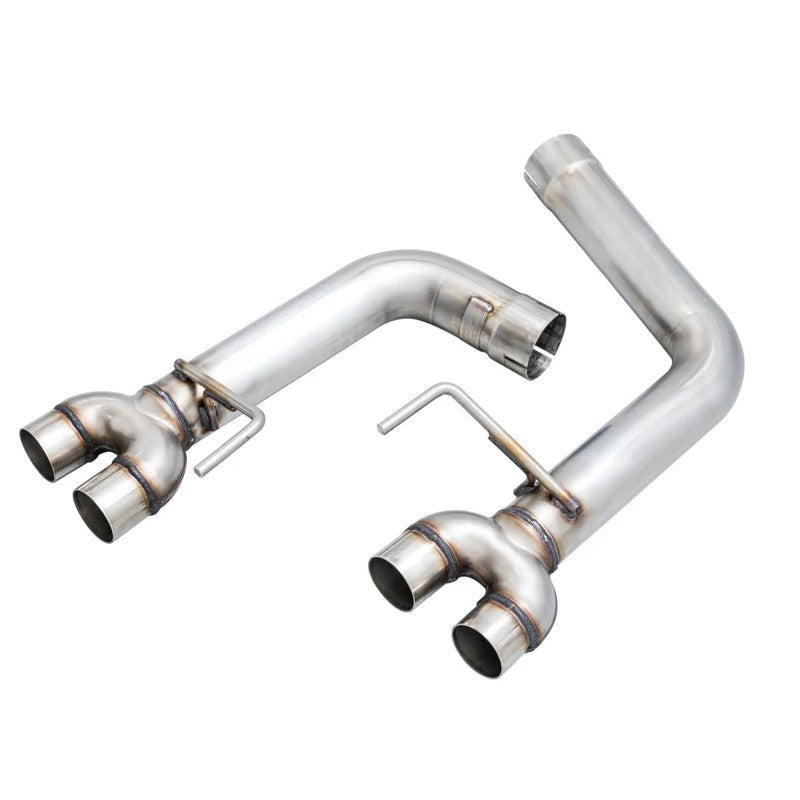AWE Tuning Touring-to-Track conversion kit stainless steel rear exhaust sections for 2011-2025 Subaru WRX and STI.