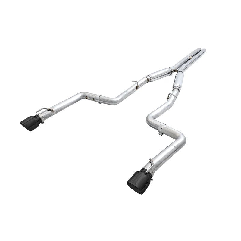 AWE Tuning Track Edition cat-back exhaust with 4.5-inch Diamond Black tips for 2017-2023 Dodge Charger.