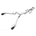 AWE 0FG cat-back exhaust system with 3-inch stainless steel piping and dual 5-inch Diamond Black double-walled tips