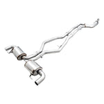 AWE Touring Edition non-resonated dual 3-inch T304L stainless steel exhaust system for BMW M340i and M440i.