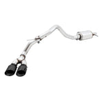 AWE 0FG Cat-Back Exhaust for Ford Ranger with dual Diamond Black tips and high-clearance BashGuard rock guard.