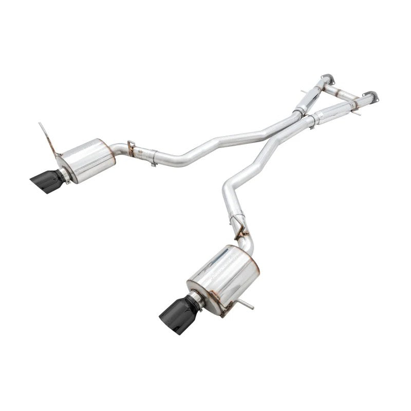 AWE Tuning Touring Edition catback exhaust system with 5-inch Diamond Black tips for 2014-2021 Jeep Grand Cherokee SRT