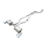 AWE Touring Edition non-resonated stainless steel exhaust system for Toyota GR Supra with 5-inch chrome silver tips.