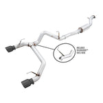 AWE Tuning 0FG 3-inch stainless steel cat-back exhaust with dual 4.5-inch Diamond Black tips and modular BashGuard
