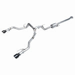 AWE 0FG non-resonated stainless steel catback exhaust with 5-inch diamond black tips for 2021-2025 Ford F-150 Tremor.