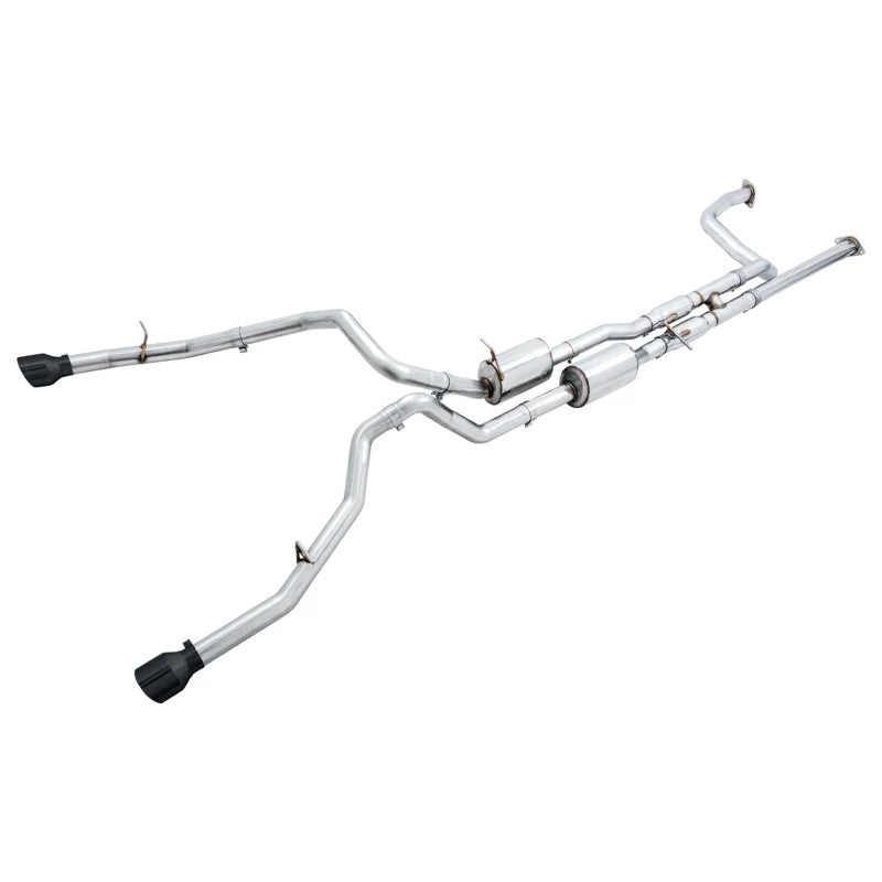 AWE 0FG Cat-Back Exhaust system with 5-inch Diamond Black tips for 2021-2024 Ram 1500 TRX