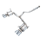 AWE Tuning Touring Edition cat-back exhaust system for 2022-2025 Subaru WRX with quad chrome silver tips